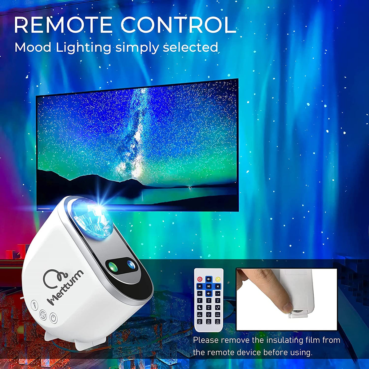 Projecteur Ciel Etoile, Projecteur Galaxie Veilleuse Pour Enfants Avec Haut-Parleur Bluetooth, Lampe Projecteur LED Etoile Pour Décoration Chambre, Cadeau, Vraie Lune