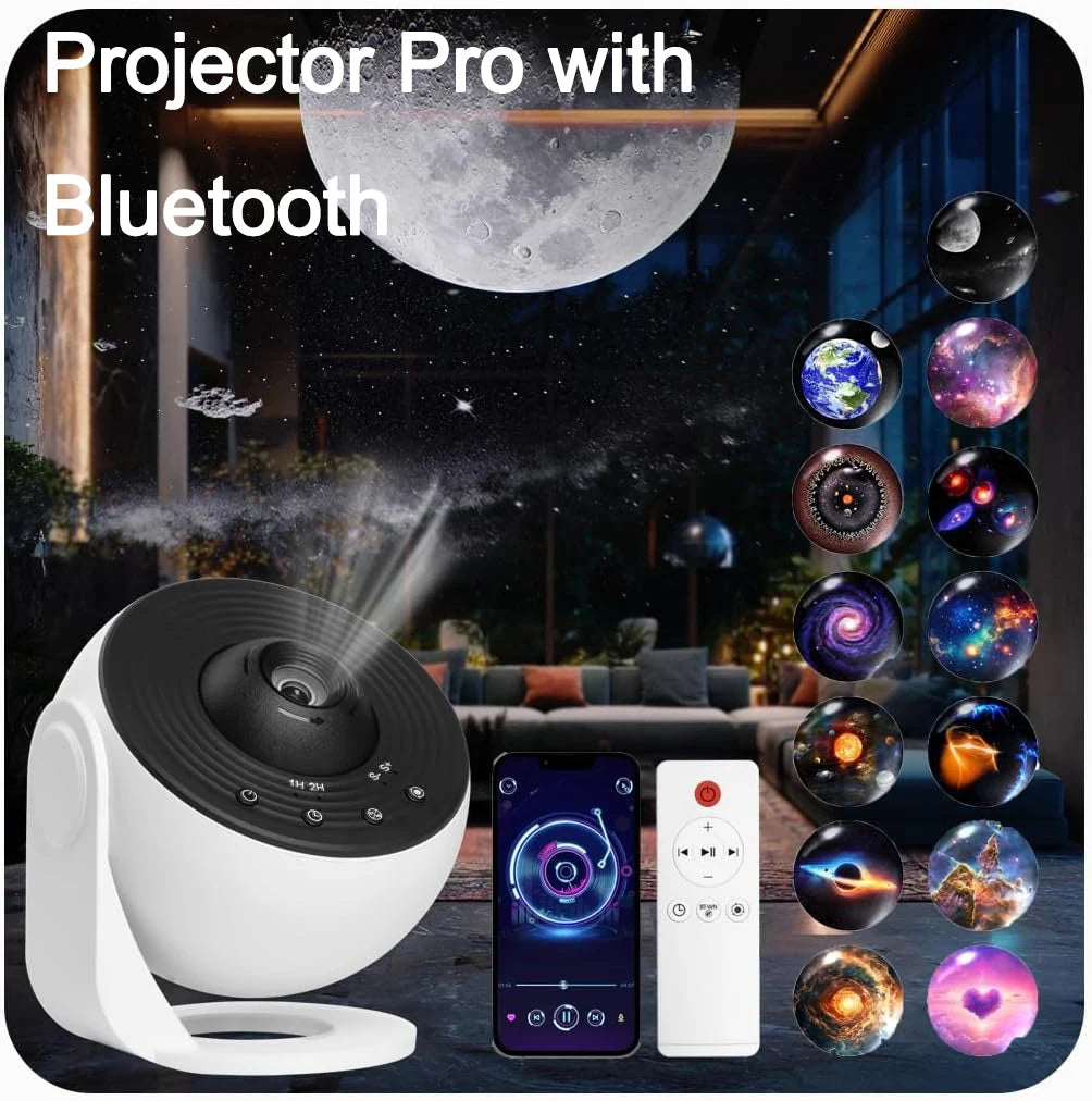 Projecteur Galaxie Ciel Étoilé Rotatif 360° - Veilleuse Planétarium