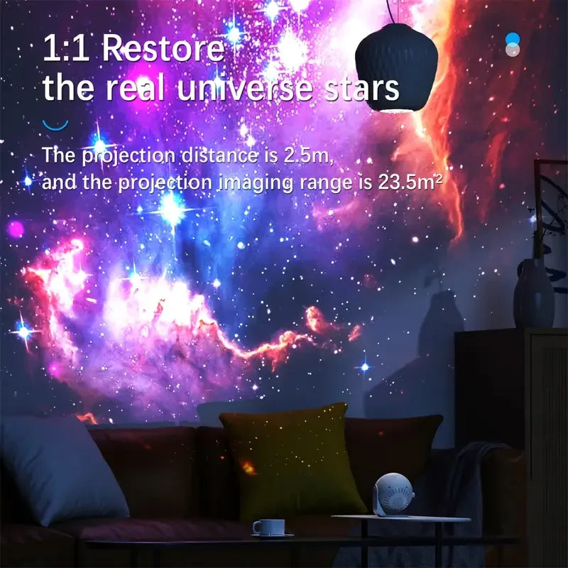 Projecteur Galaxie Ciel Étoilé Rotatif 360° - Veilleuse Planétarium