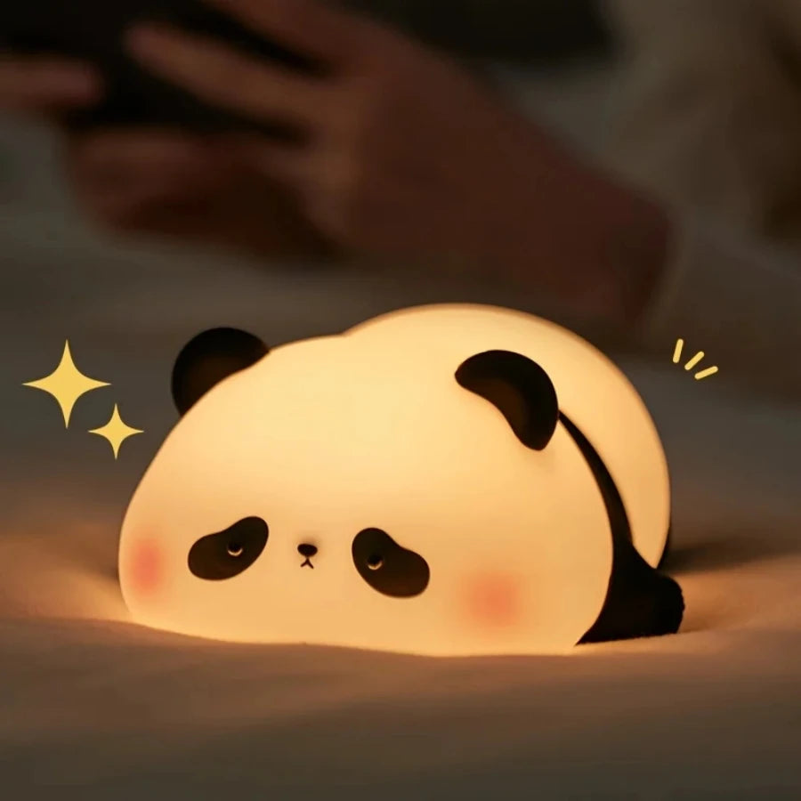 LED Night Light Silicone Rabbit Touch Sensor Lamp Cute Animal Light Bedroom Decor Gift for Kid Baby Child Table Lamp Home Decor