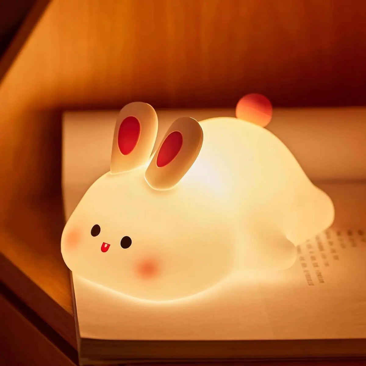 Veilleuse animal en silicone tactile rechargeable – photo 4