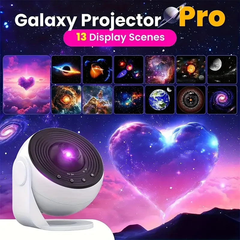 Projecteur Galaxie Ciel Étoilé Rotatif 360° - Veilleuse Planétarium