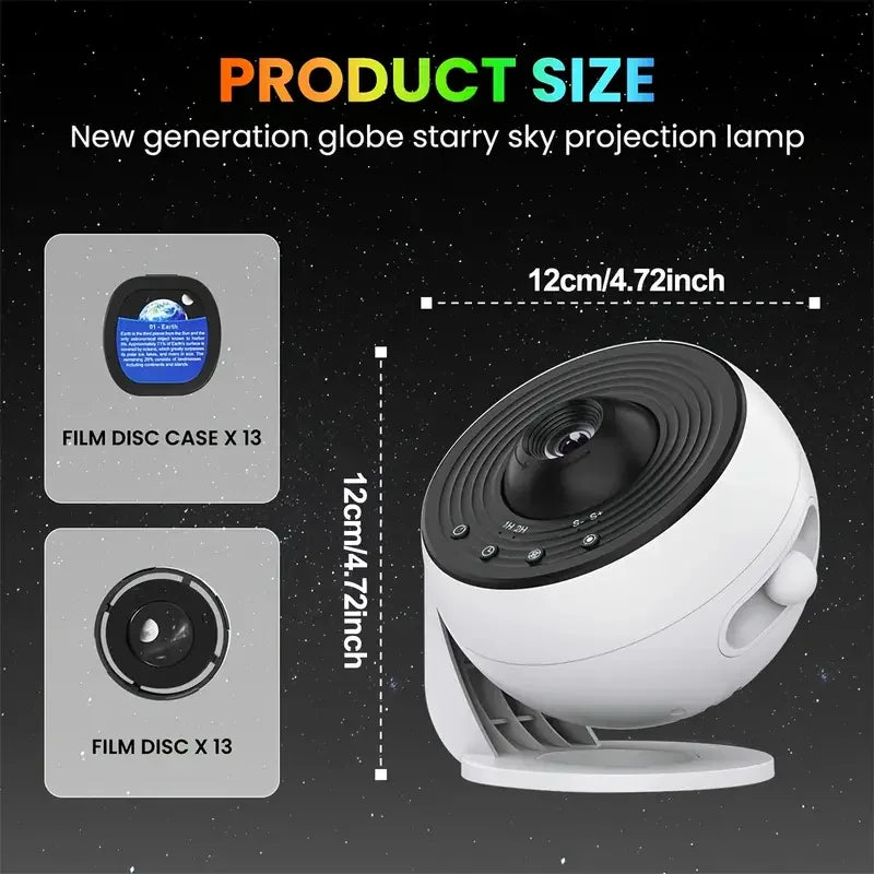 Projecteur Galaxie Ciel Étoilé Rotatif 360° - Veilleuse Planétarium