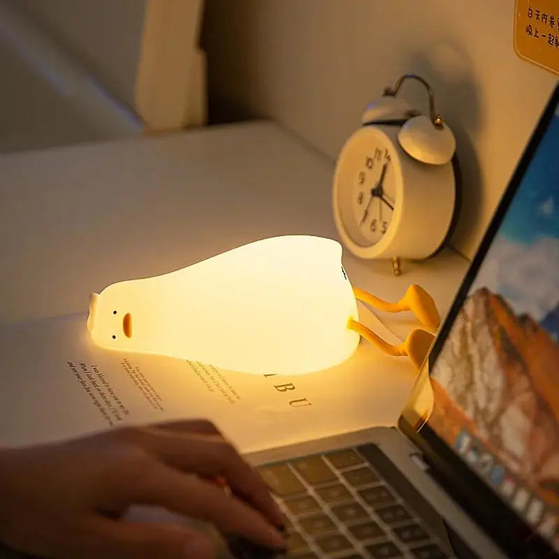 LED Night Light Silicone Rabbit Touch Sensor Lamp Cute Animal Light Bedroom Decor Gift for Kid Baby Child Table Lamp Home Decor