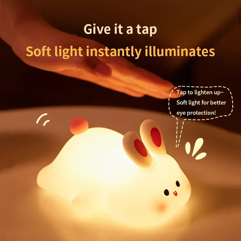 Veilleuse animal en silicone tactile rechargeable – photo 5